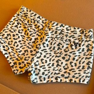 Hurley cheetah shorts size 9. Worn & washed twice.